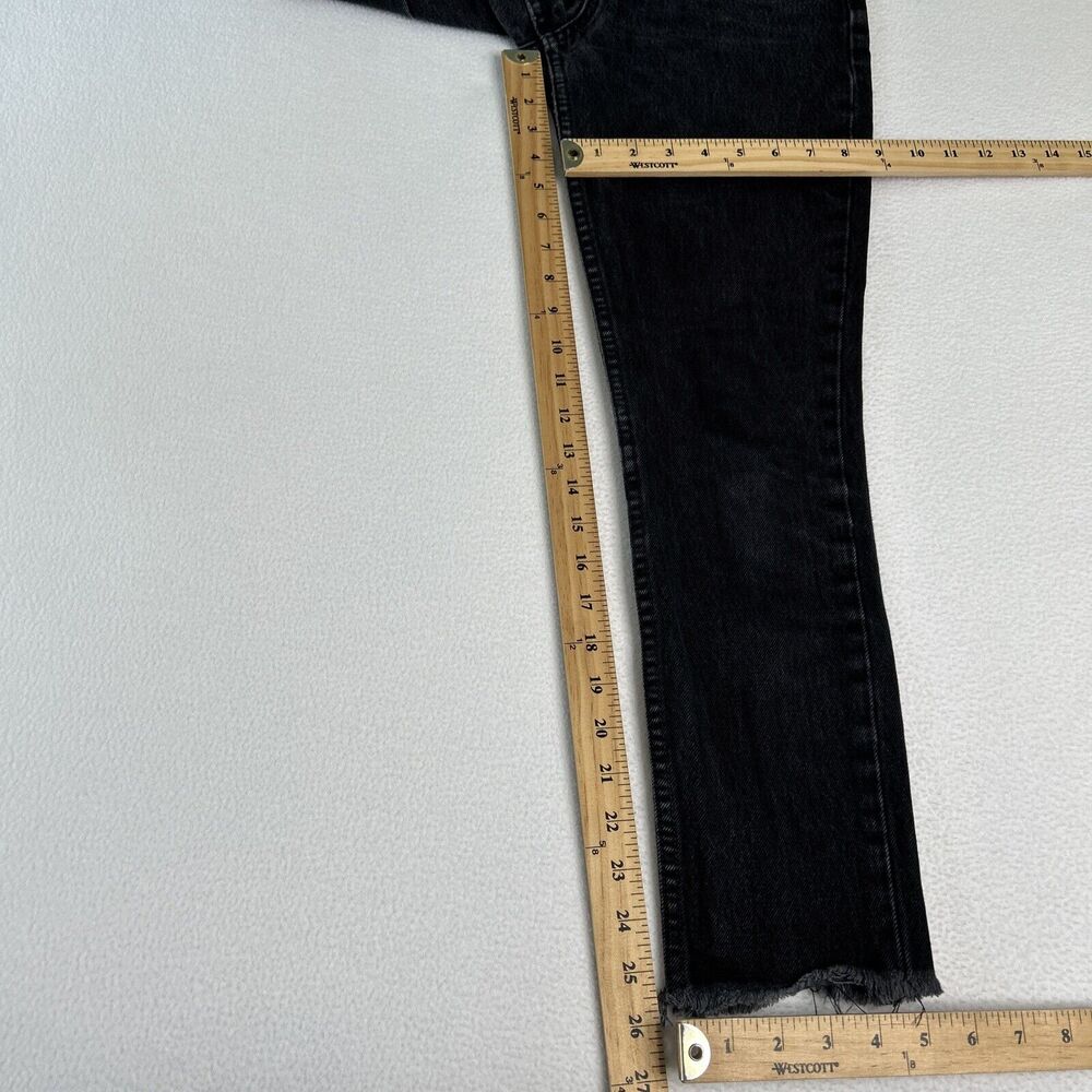 Reformation Women's Size 24 Skinny French Jean High Rise Button Fly Charcoal - Picture 3 of 9